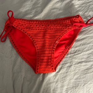 Red Abercrombie & Fitch Bikini bottoms. Size XS